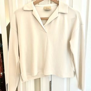 Elie Tahari cropped oversized shirt